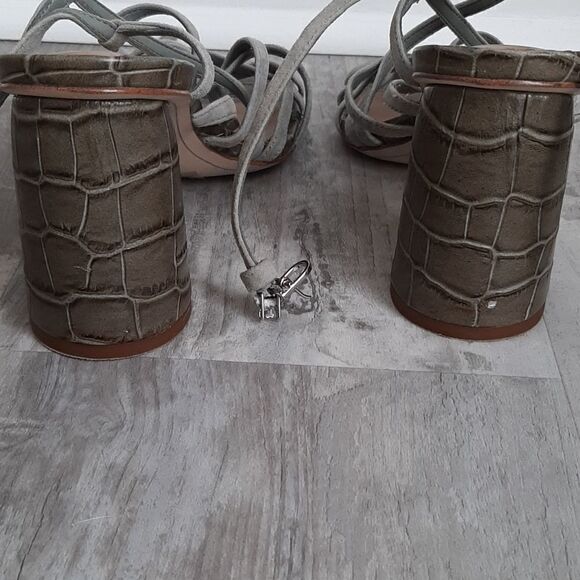 Sam Edelman Daffodil green block heel sandals - Picture 4 of 7